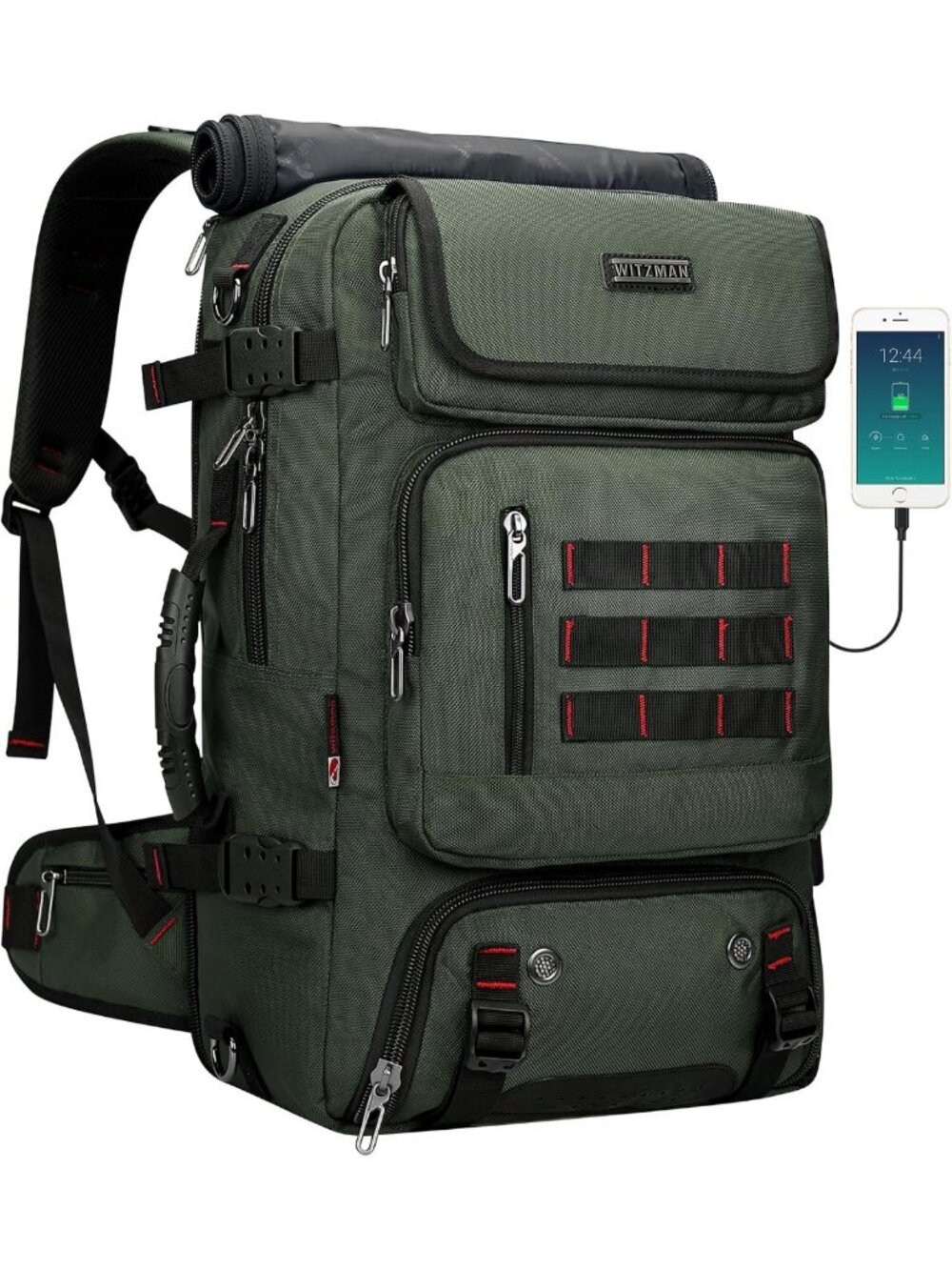 Stylish Airline Approved Travel Backpack for Men - Fits 16" Laptop, Perfect for